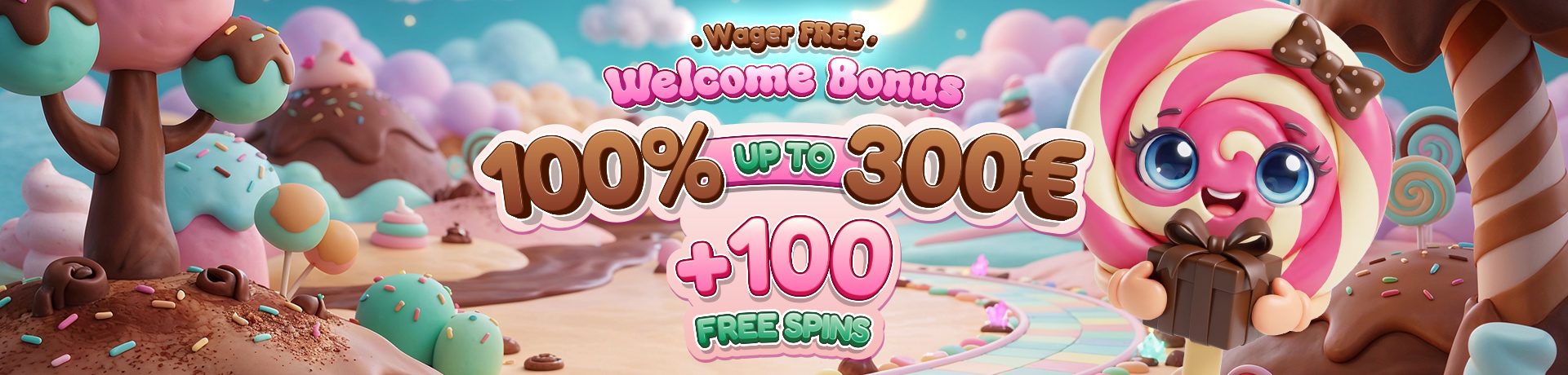 Sweetsino — bonus de bienvenue 100% jusqu'à 300€ + 100 tours gratuits