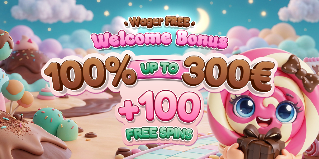 Bonus sans conditions de mise — 100% jusqu'à 300€ + 100 tours gratuits